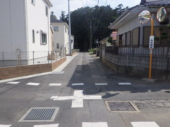 深谷市内　道路改良工事 Before